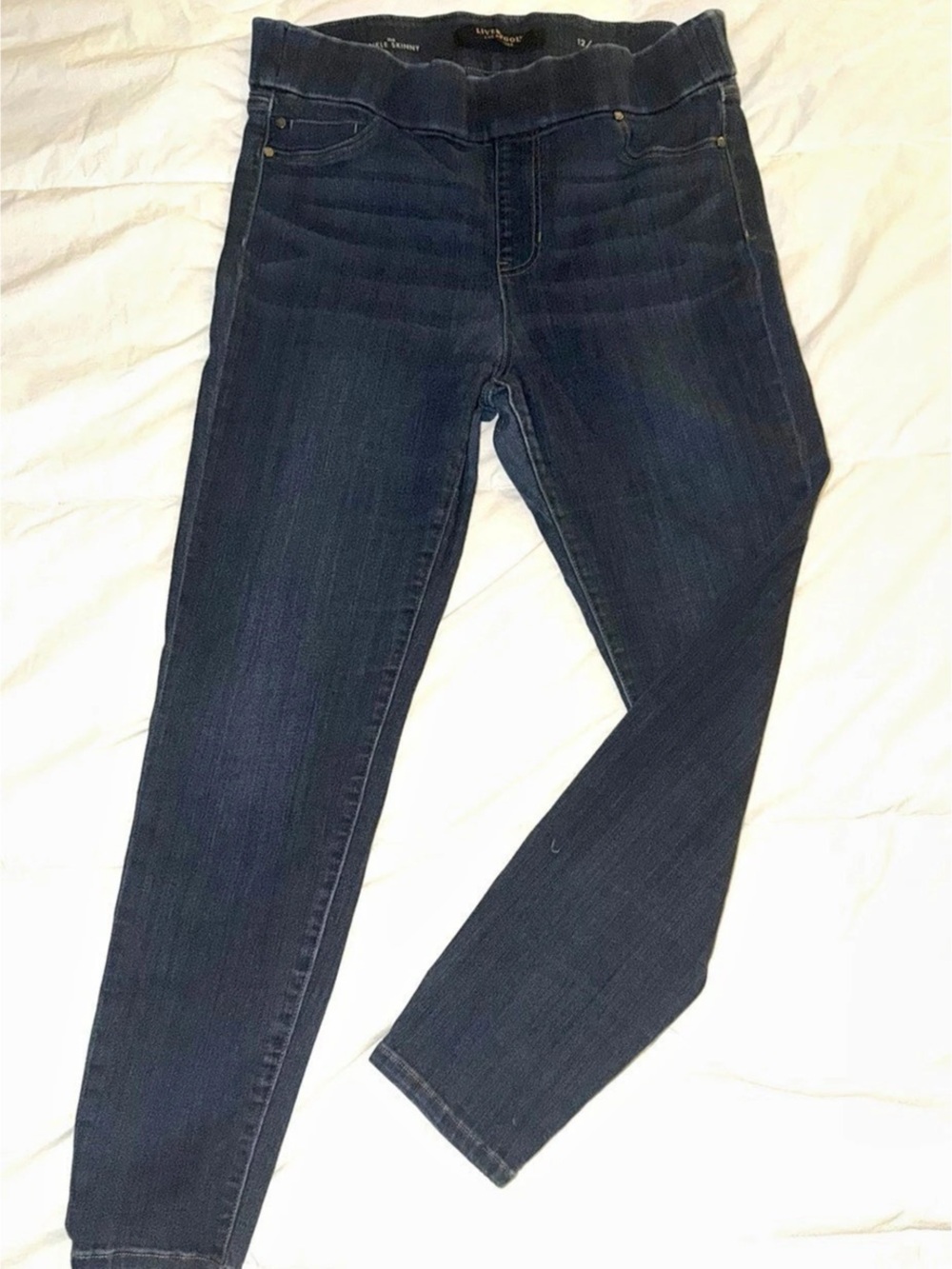 Liverpool Ankle Skinny Jeans Blue Waist 12